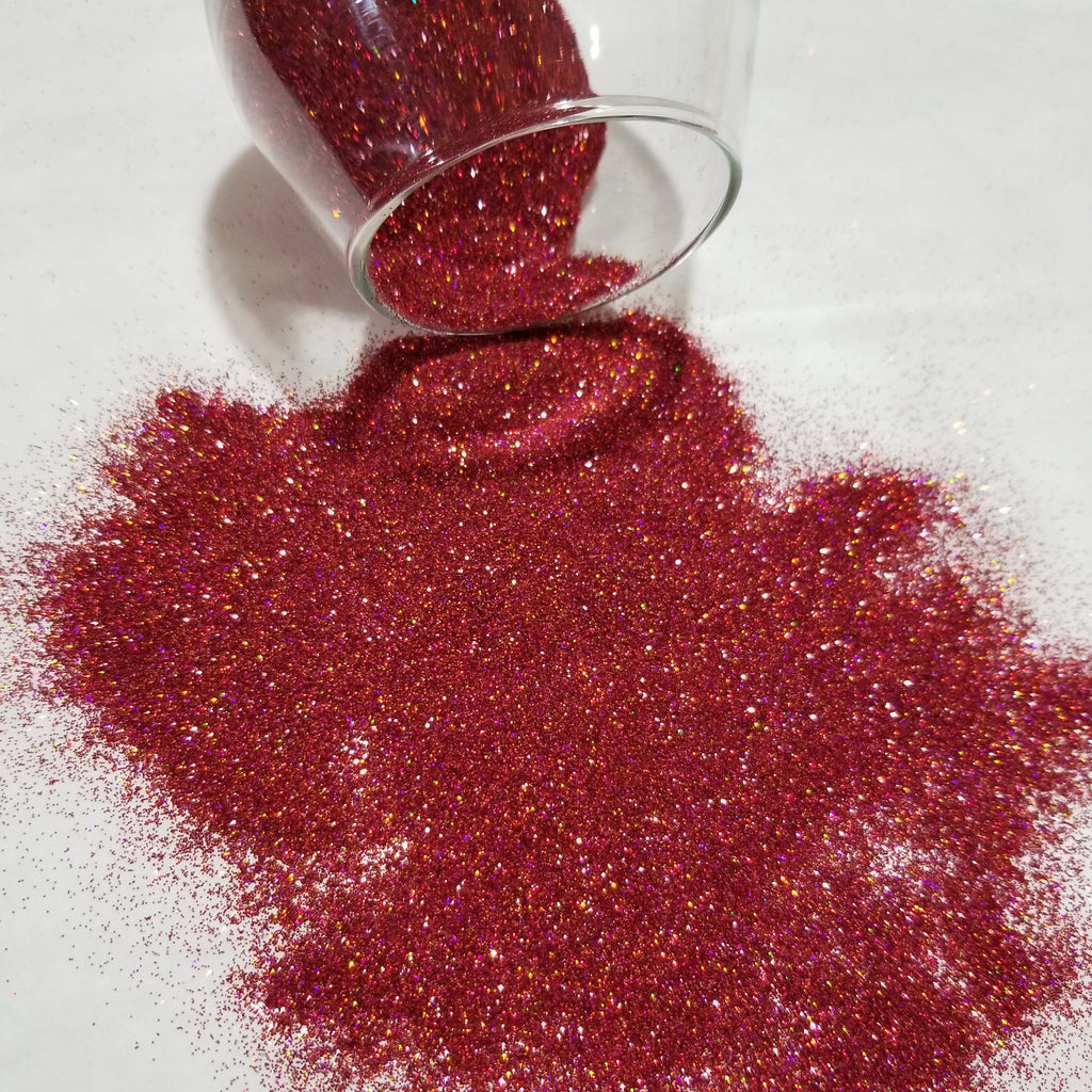 .008 Ultra Premium Ultra Fine Holographic Polyester Glitter 1/128" - Cinnabar