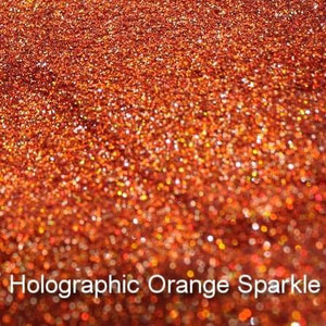 Holographic Orange Sparkle