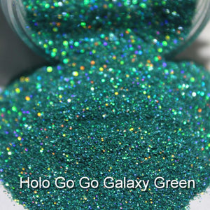 Holographic Go Go Galaxy Green